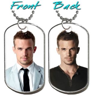 New CAM GIGANDET 2 Sides Photo Picture Dog Tag Necklace Key Chain