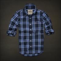   by Abercrombie Mens Small Calabasas Blue Plaid L s Shirt New S