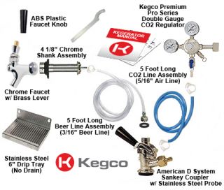 Kegco Deluxe Kegerator Conversion Kit Keg Beer DCK NT
