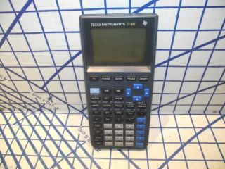 Texas Instruments Graphing Calculator T1 81 with Cover Works 