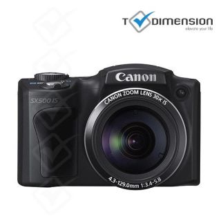 S3416 Canon PowerShot SX500 Is Black 16 1 MP 30x Zoom 1YrWty