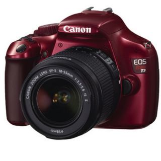 Canon EOS Rebel T3 1100D 12 2 MP Digital SLR Camera Red Kit