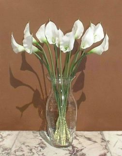 12 x Calla Lily 2ft 60cm Real Touch Artificial Lilies Imitation 