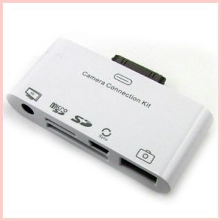 AV to TV 5 in 1 USB SD/TF Card Reader Camera Connection Kit For IPad+ 