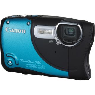 Canon PowerShot D20 Digital Camera Blue Brand New USA Warranty