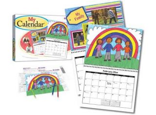 Create Your Own Calendar Kids Craft Art Gift Card Cards