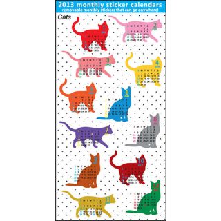 Cats 2013 Monthly Sticker Calendar