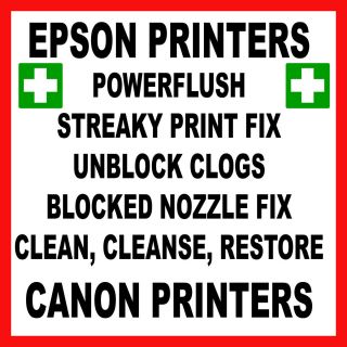 Printer Printhead Print Head Cleaner Kit Epson Canon