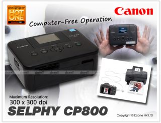 Canon Selphy CP800 Compact Photo Printer Black Colour CP 800