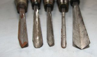 Vtg Old Lot 10 Buck Brothers Chisels Carving Gouges Tools