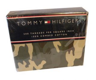 Tommy Hilfiger Garrison Camouflage Camo Sheets TW F Q