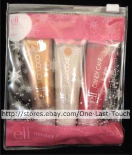 Hot Cocoa Sugar Cookie Candy Cane Lip Gloss Lot Set x 3