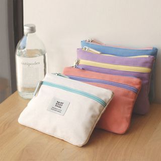 Canvas Cosmetic Makeup Bag Pencil Case Ice Cream Pouch