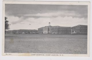 Camp Lejeune NC Hospital 1944 Picture Postcard, some foxing. Make 