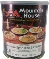 10 Cans Mountain House Mex Chicken & Rice   Emergency Food  1 Case