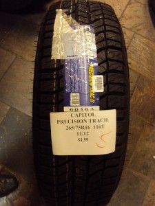 Capitol Precision Trac 2 265 75R16 116T Brand New Tire