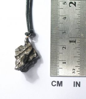 Meteorite Campo Del Cielo Pendant 50 8 Ct with Leather Thong New 