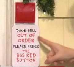 Can You Imagine Holiday Doorbell w 3 Settings Christmas Come in Hear 