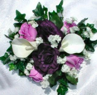   Custom Colors Calla Lilies Centerpieces Silk Wedding Flowers