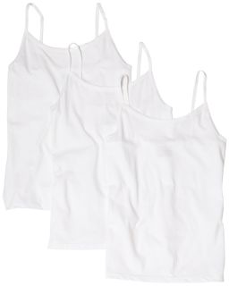 11 Hanes Girls 3 Pack Camisoles White XL(14 16)