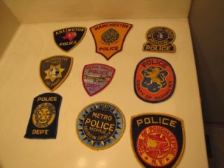 Vintage Police Patches Denver Alabama Arlington Prescott AZ Las Vegas 