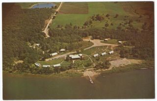aerial view camp courage maple lake mn postcard