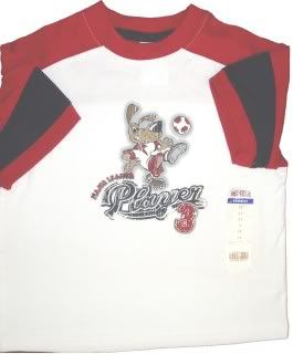   front has major league player 3 and dog kicking a soccer ball on it
