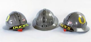  Ducks 2011 BCS Championship Fan Hard Hat Combo   Carbon Fiber Finis