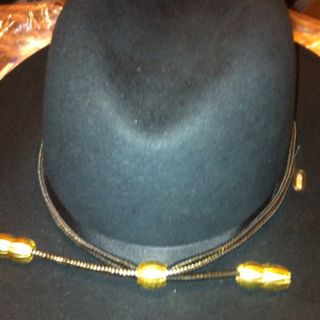 Black Stetson Calvary Hat New w EXTRAS