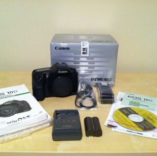 Canon EOS 10D 6.3 MP Digital SLR Camera   Black (Body Only)   BG ED3 