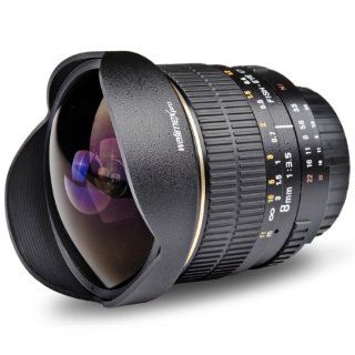 Walimex Pro AE lente ojo de pez 8 de 3,5 mm para cámaras digitales 