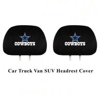   NFL Dallas Cowboys Headrest Covers Match Seat Covers Floor Mats