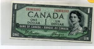 Canada 1954 Devils Head Bank Note AU 8812A
