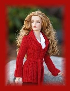 Classy Cardigan Knitting Pattern for Ellowyne Tyler