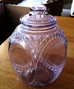 Amethyst Bisquit Jar Patented August 23 1900 Stunning