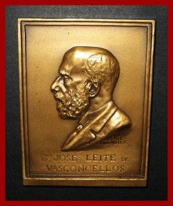 Archeology Dr José Leite de Vasconcellos Etnographer Bronze Medal by 