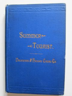 Delaware and Hudson Canal Co Railroads Summer Tourist 1879 Map Travel 