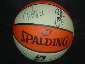 Candace Parker LA Sparks 2010 Team Autographed WNBA Ball COA