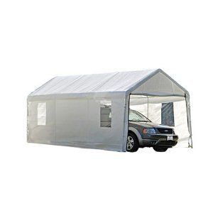 ShelterLogic 10X20 Shed Canopy Sidewall Kit Carport Port Cover Garage 