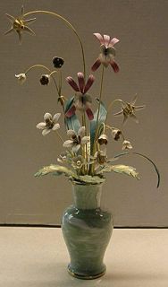 Franklin Mint Faberge Enamel Summer Garden Bouquet Vase