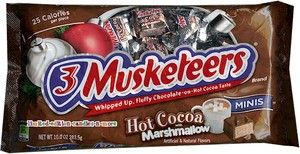   of 3 Musketeers Hot Cocoa w Marshmallows Minis Christmas Candy