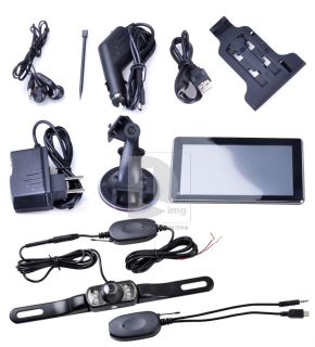   Touch Screen Bluetooth Wireless Rearview Camera 4GB Free Map