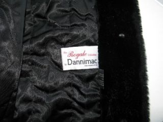 Dannimac Black Button Down Rain Waterproof Padded Winter Coat Fur Trim 