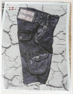 Vingino Cargo Jeans Capri Shorts Pattentaschen GR 14 16