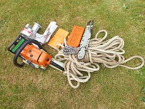   MS260 Pro Chainsaw Simpson Capstan Rope Winch 100 ft of Rope