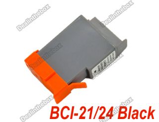 Single BCI 21 24 Black Ink Cartridges for Canon Printer BJC 4000 