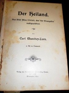 der heiland von carl manthey zorn book german 1909
