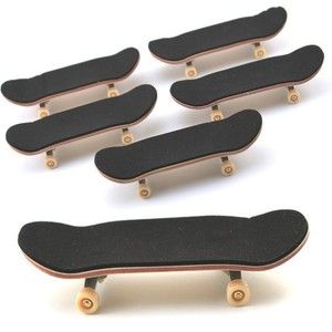 Lot 5 Pcs Canadian Maple Wooden Fingerboard Skateboards W Foam Tape 