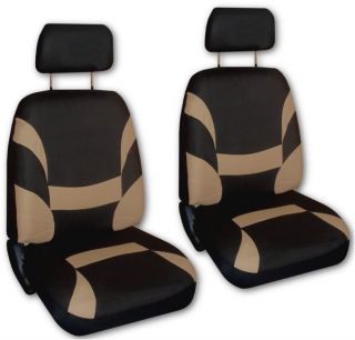   Black Faux Leather Xtreme Car Seat Covers Free Accessories Z