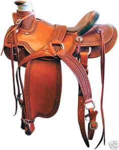16 Western Cowboy Roping / Ranch Saddle JC Martin Co CARLOS J